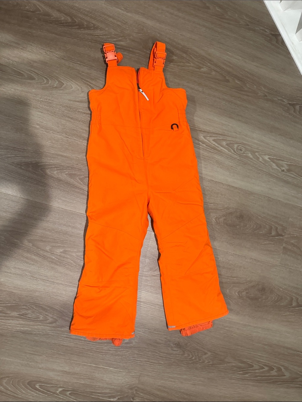 Hanna Andersson Bright Orange Kids Snow Bib Overalls Winter Ski 5Y 110cm
